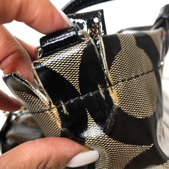 Coach Patent Leather Monogram Tote / Shopper - Picture 8 of 8